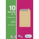 SAM - BOLSA SAM 184x261 KRAFT 80g PAQ.10 - Pack de 25 unidades - PQ.10  K6